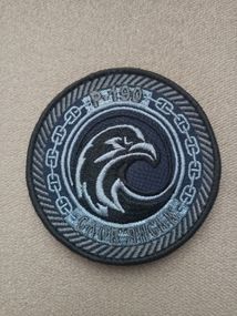 Шеврон Патрульный катер Славянск / синий