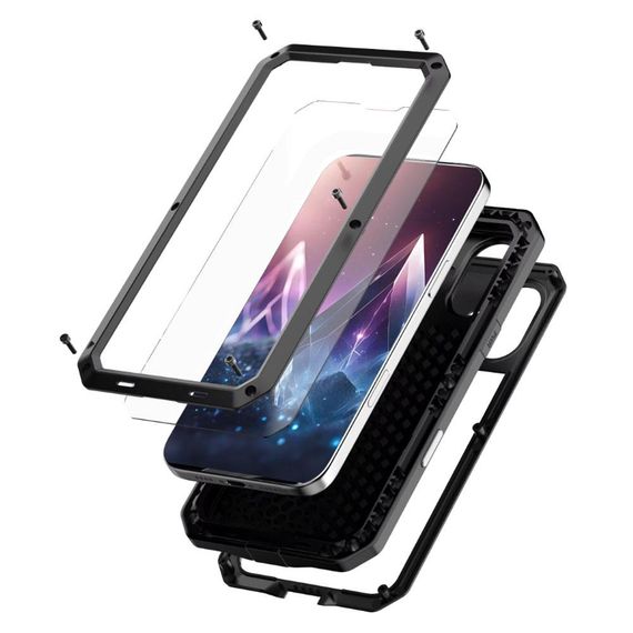 Противоударный чехол Primo Doom Armor для смартфона Apple iPhone 16 - Black | Зображення 2