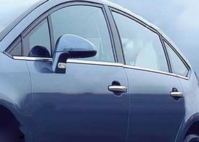 Зовнішня окантовка вікон (нерж.) Hatchback, Carmos - Турецька сталь для Citroen C-4 2005-2010 рр