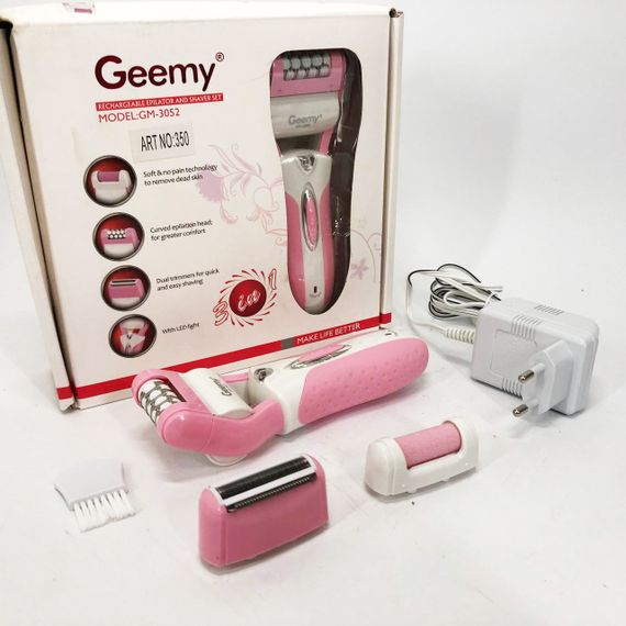 Машинка для удаления волос на лице, Аккумуляторная женская электробритва, Терки для шлифовки пяток TS-93 | Зображення 3