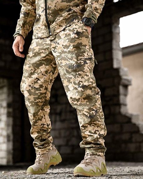 Демисезонный тактический костюм на флисе OMEGA  пиксель НП4882 | Зображення 7