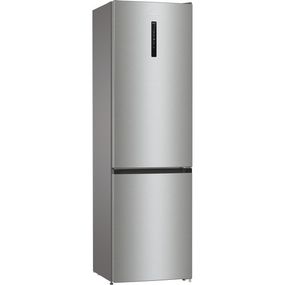 Холодильник з нижньою морозильною камерою Gorenje NRK6202EBXL4, 200х60х60см, 2 двері, 235(96)л, А++, NoFrost+, LED дисплей, чорний (NRK6202EBXL4)