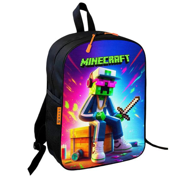 Рюкзак шкільний Minecraft - Кріпер з мечем, 36×27 см, дитячий для хлопчиків (01744)