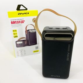 Мобільна батарея powerbank AWEI, Портативний акумулятор для заряджання мобільного, Потужний павербанк QT-71