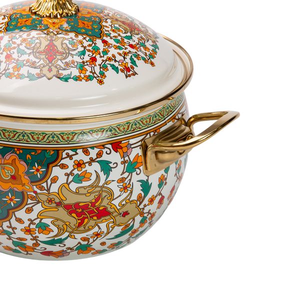 Емальована каструля об'ємом 4 літри для газових та електричних плит HP-2-115 | Зображення 3