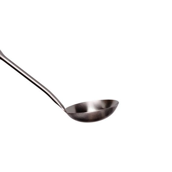 Ополоник металевий кухонний 27 (см) з нержавіючої сталі з дерев'яною ручкою HP-8-45 | Зображення 2