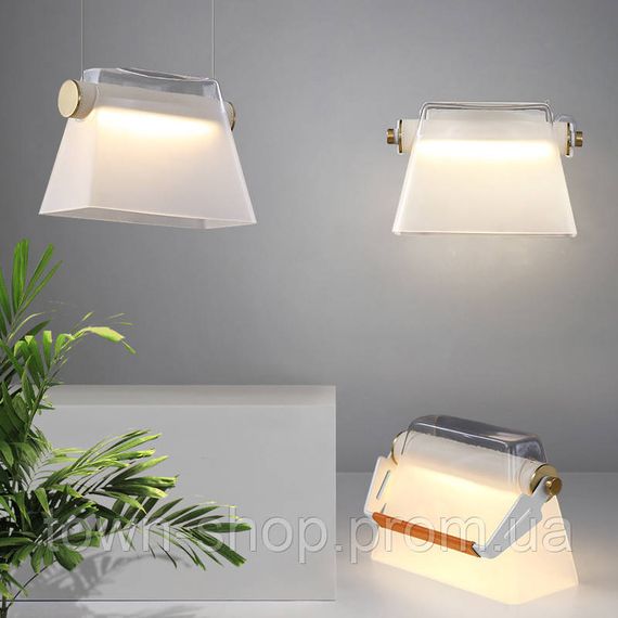 Люстра потолочная LED CO7-FR-k Белый 30-150х21х10 см. | Зображення 2