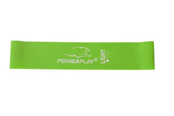 Резинка для фитнеса Паверплей 4114 Mini Power Band 0.8мм. Light Зеленая (5-8кг) | Зображення 1