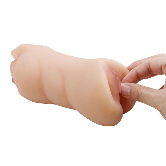 Двойной мастурбатор вагина ротик CRAZY BULL Zoey, TPR sexstyle | Зображення 7