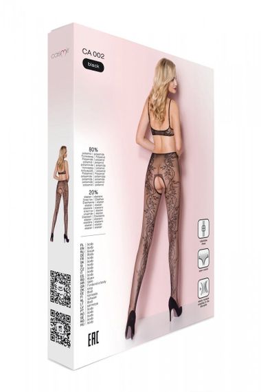 Бодістокінг з ажурної сітки із вирізами з боків та доступом Casmir CA002 чорний | Зображення 5