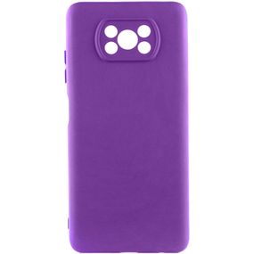 Чохол накладка Silicone Cover Lakshmi Full Camera (A) для Xiaomi Poco X3 NFC / Poco X3 Pro, Фіолетовий / Purple