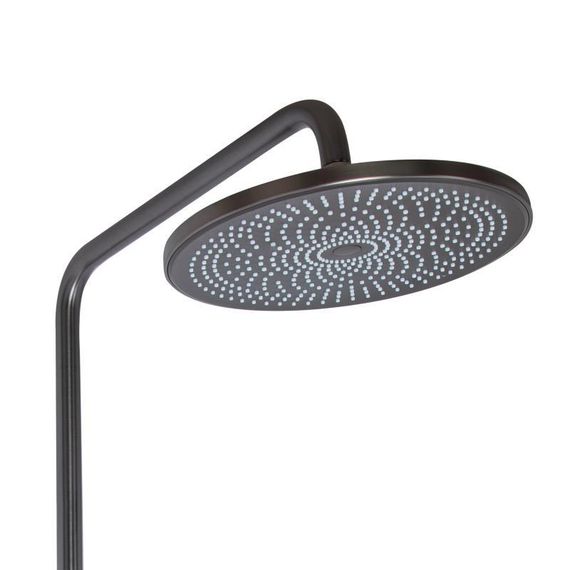 Душова система універсальна Qtap Slavonice на три споживача (з виливом) QTSLA111GMB45905 Gunmetal Black PVD | Зображення 4