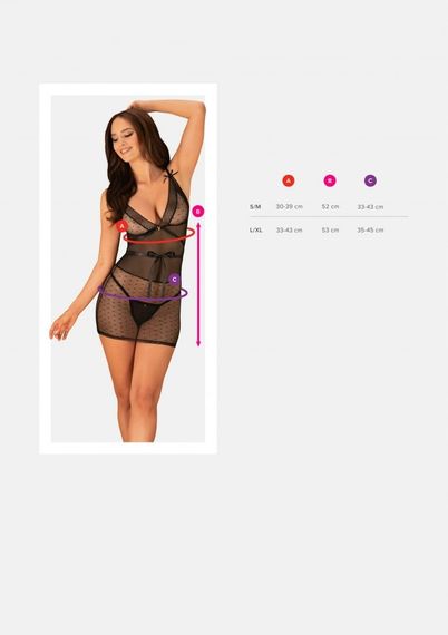 Пеньюар Obsessive BOWESSA S/M | Зображення 3