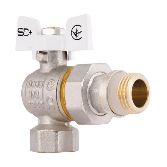 SD Кран Американка з антипротіканням кутовий 1/2 PN40 конус SD901NW15PN40 | Зображення 2