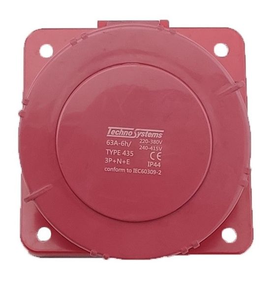 Розетка 435 скрытая 3Р+PЕ+N 63А 380В IP67 Ny95503702 | Зображення 1