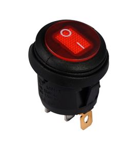 Перемикач KCD1-8-101 R/B 1 клавіша червоний круглий Ny95500748