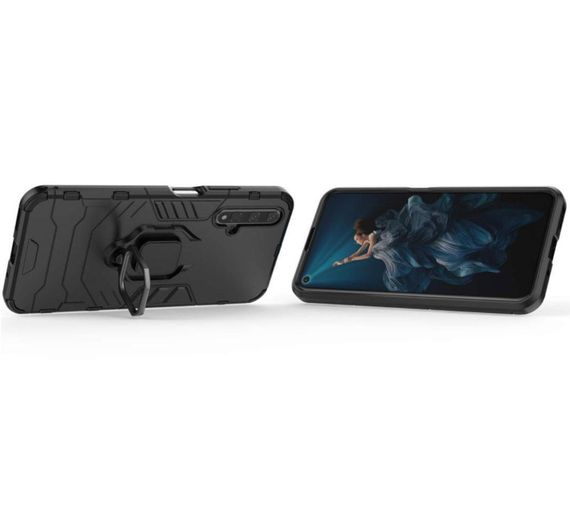 Чехол бампер Primolux Ring Armor для Huawei Nova 5T / Honor 20 - Black | Зображення 2