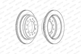 Диск гальмівний LEXUS GX, TOYOTA LAND CRUISER, FERODO (DDF2505C)