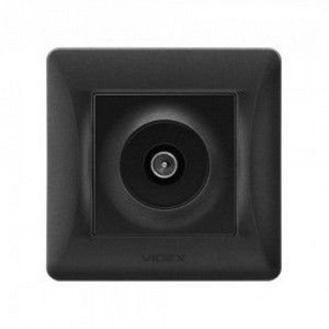 BINERA чорний графіт Розетка внутрішня 1-а TV Videx