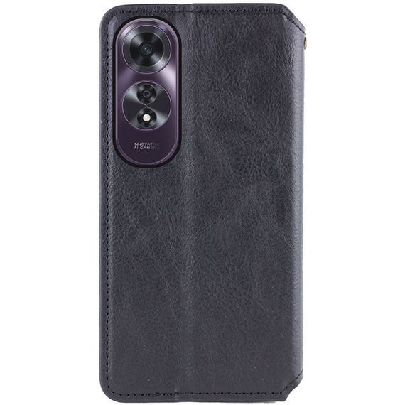 Шкіряний чохол-книжка GETMAN Cubic (PU) для Oppo A60 4G Чорний | Зображення 2