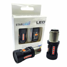 Комплект світлодіодних ламп StarLight LED SL-CB7 CANBUS PR21/5W BAY15D RED 12V
