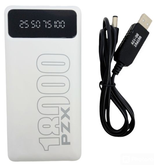 Power Bank 18000 mAh 2,1А реальна ємність PZX C163 заряджання зовнішній акумулятор павербанк сертифікований