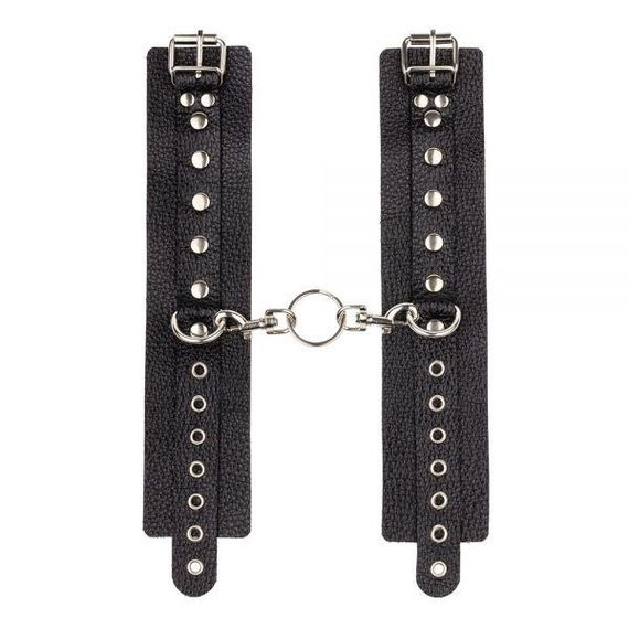 Наручники Leather Double Fix Hand Cuffs, Black Sex Aura | Зображення 1