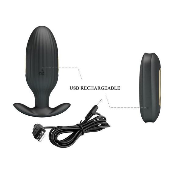 Анальна пробка Pretty Love «ROYAL PLEASURE» з вібрацією, електро стимуляцією та дистанційним керуванням BI-040083W sexstyle | Зображення 9