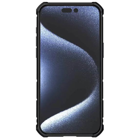 TPU+PC чохол Nillkin CamShield Armor (шторка на камеру) для Apple iPhone 15 Pro Max (6.7") Зелений | Зображення 3