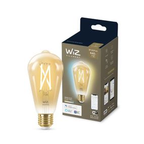 Лампа розумна WiZ  E27, 7W, 50W, 640Lm, ST64, 2000-5000K, Wi-Fi (929003018701)