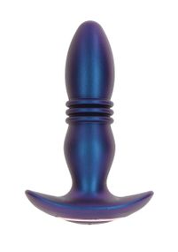 Анальна пробка з вібрацією та фрикціями Toy Joy The Tough, з пультом, синій Sex Aura