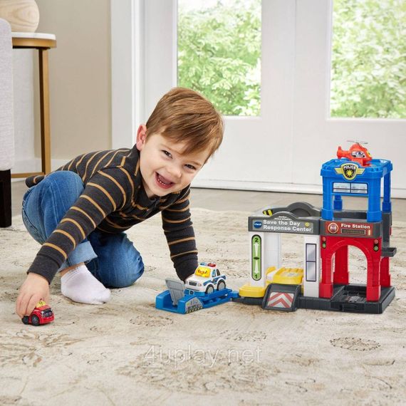Игровой набор VTech Go! Go! Smart Wheels Служба спасения Центр реагирования Save The Day Response Center | Зображення 9