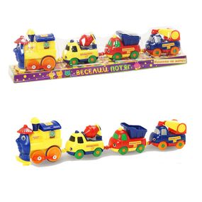 Игрушечный паравозик K1113 (18008E) 3 машинки