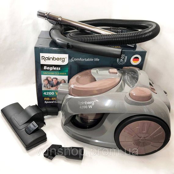 Хороший пилосос для прибирання в домашніх умовах Rainberg RB-653 2500Вт, Зручний пилосос для прибирання FW-20 | Зображення 8