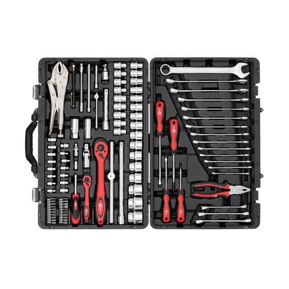 Професійний набір інструментів 1/4", 1/2", 101 од., Cr-V INTERTOOL ET-7101 | Зображення 1