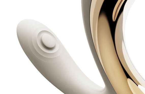 Вибратор-пульсатор с вакуумной насадкой Zalo – Talis G-Spot PulseWave Vibrator Ivory White | Зображення 3