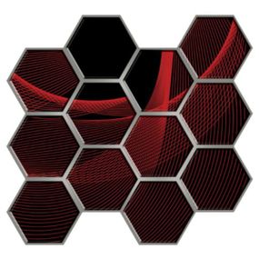 Декоративна ПВХ плитка на самоклейці 280х300х5мм Соти, ціна за 1 шт. (СПП-503) SW-00000667