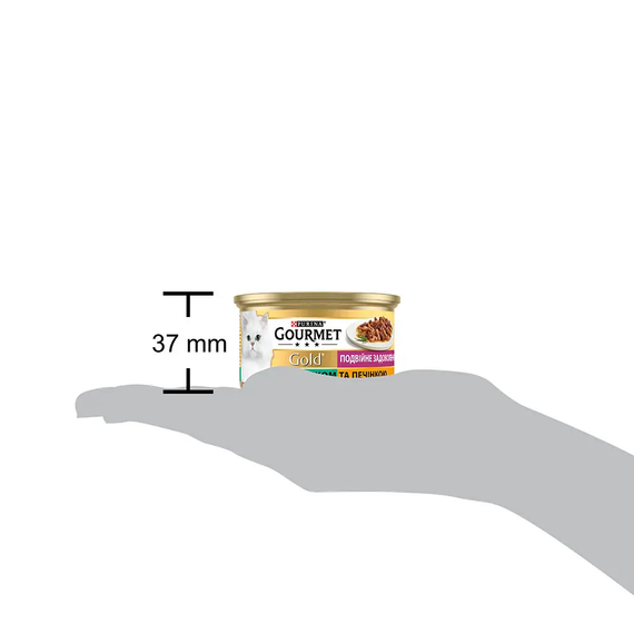 Вологий корм Purina GOURMET GOLD для дорослих котів, з кроликом і печінкою 85г | Зображення 2