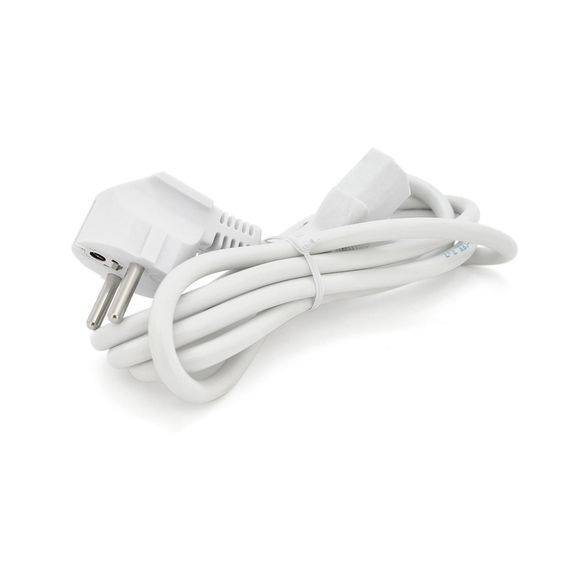 Кабель питания Ritar PC-186 CEE7/17-C13, 1.5m, 0.75mm, 3 pin (евро вилка), White, OEM, МЕДЬ!!!!