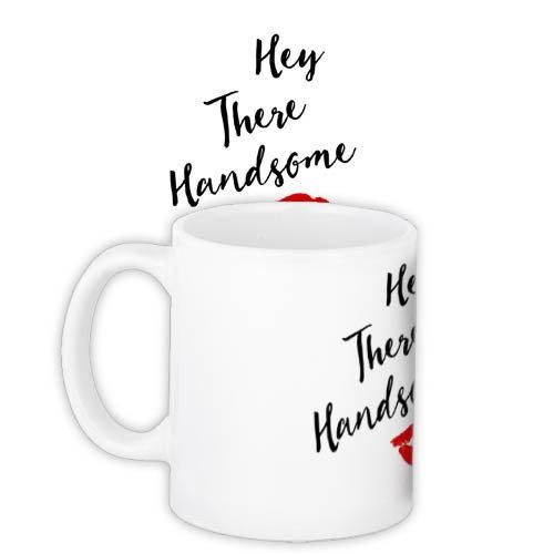 Чашка з принтом Hey there handsome 330 мл (KR_PAR022)
