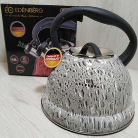 Чайник со свистком Edenberg EB-1990-Grey 3 л серый