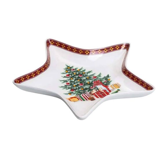 Блюдо сервировочное в форме звезды 25×21 см новогоднее HP-SD-2 | Зображення 5