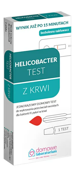 Тест на Helicobacter, що виявляє бактерії H. pylori у крові, 1 шт