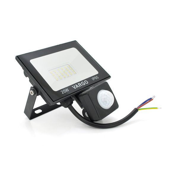 Прожектор LED c датчиком движения Vg-20W, IP65.6500K, 2700Лм. Box
