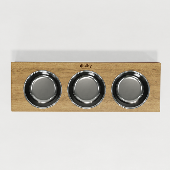 Миски на подставке для котов и маленьких собак Hollky Base Bar (3 × 0,45 л) Bar-54187-GLNT | Зображення 2