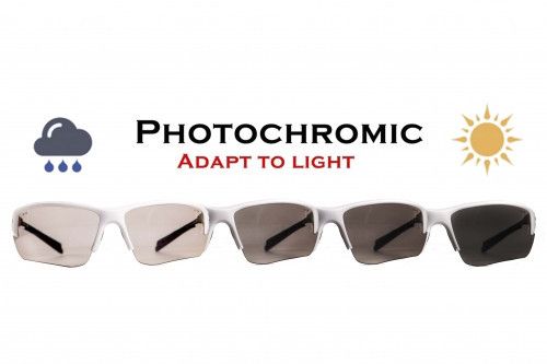 Окуляри фотохромні (захисні) Global Vision Hercules-7 White Photochromic (clear), фотохромні прозорі в білій оправі | Зображення 5