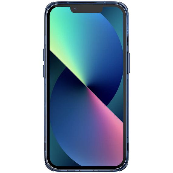 TPU чохол Nillkin Nature Pro Magnetic для Apple iPhone 15 (6.1") Синій (прозорий) | Зображення 1