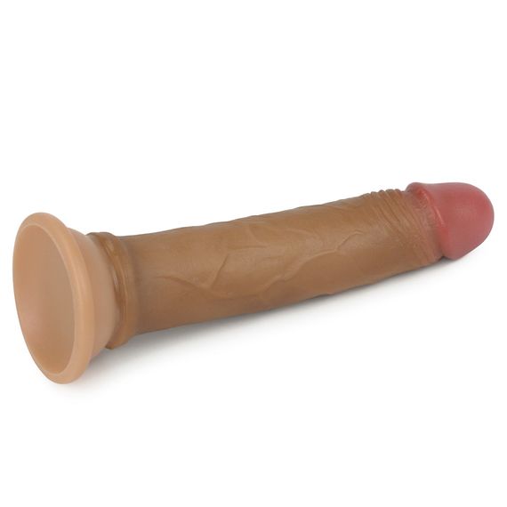 Фалоімітатор - Dual-Layered Silicone Cock 7" Brown sexstyle | Зображення 5
