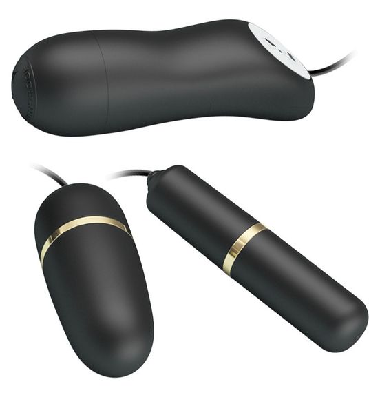 Віброяйце-електростимулятор Pretty Love Double Vibro-Bullets, BI - 014878 Sex Aura | Зображення 2