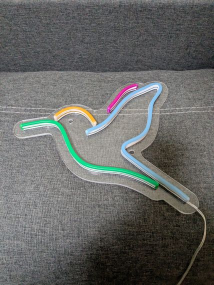 Неоновий світильник Колібрі 270х240 acr-n000059 | Зображення 2